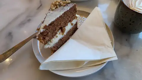 Carrot cake slice